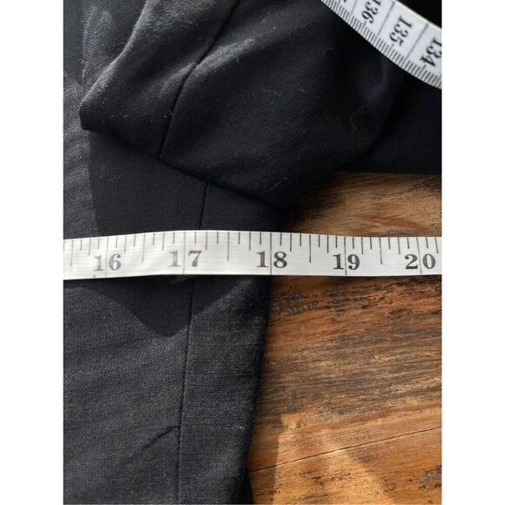 T1 Calvin Klein Tuxedo Blazer Super 100s Wool Peak Lapel Formal Classic Black 18